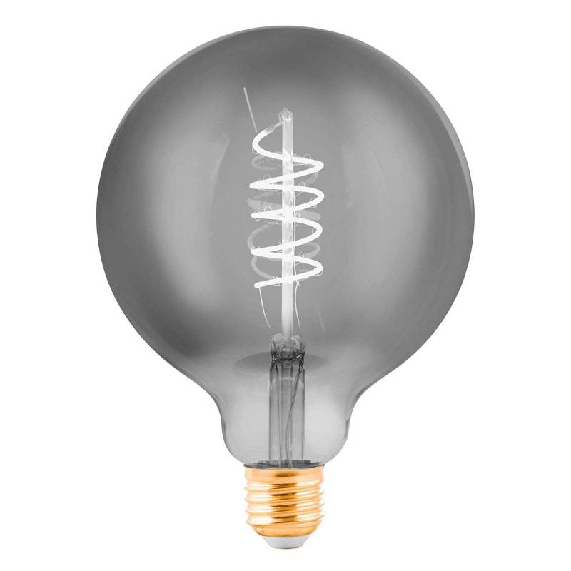 LED-Globe E27 G125 4W Filament schwarz-transparent von EGLO