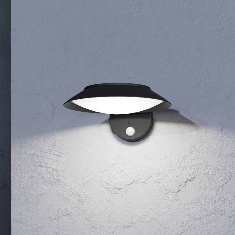 Solar-LED-Wandlampe Cerrisi, Breite 10,5 cm, schwarz, Sensor von EGLO