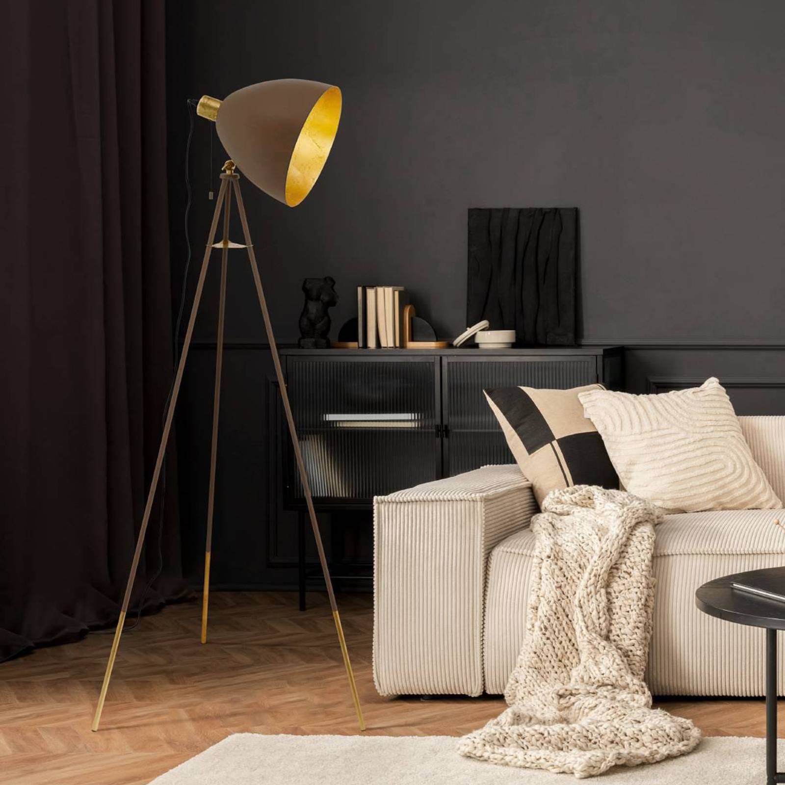 Stehlampe Chester, Höhe 149 cm, rostfarben/goldfarben, Stahl Stehlampe Chester, Höhe 149 cm, rostfarben/goldfarben, Stahl von EGLO