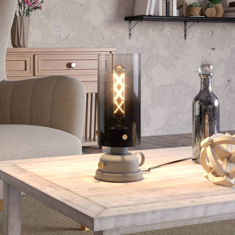 Tischleuchte Gargrave im Öllampen-Design von EGLO