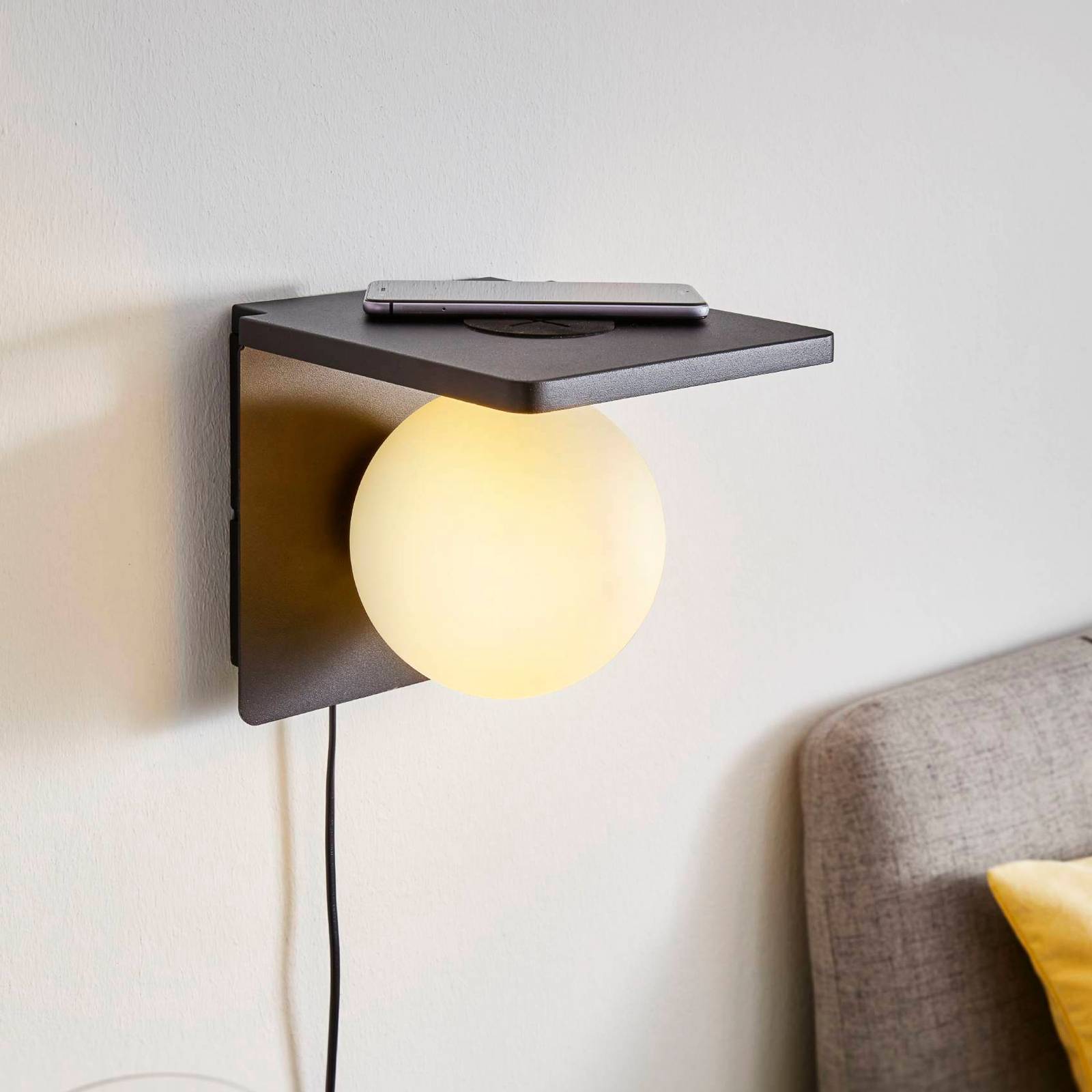 Wandleuchte Ciglie mit QI-Ladefunktion Wandleuchte Ciglie mit QI-Ladefunktion von EGLO