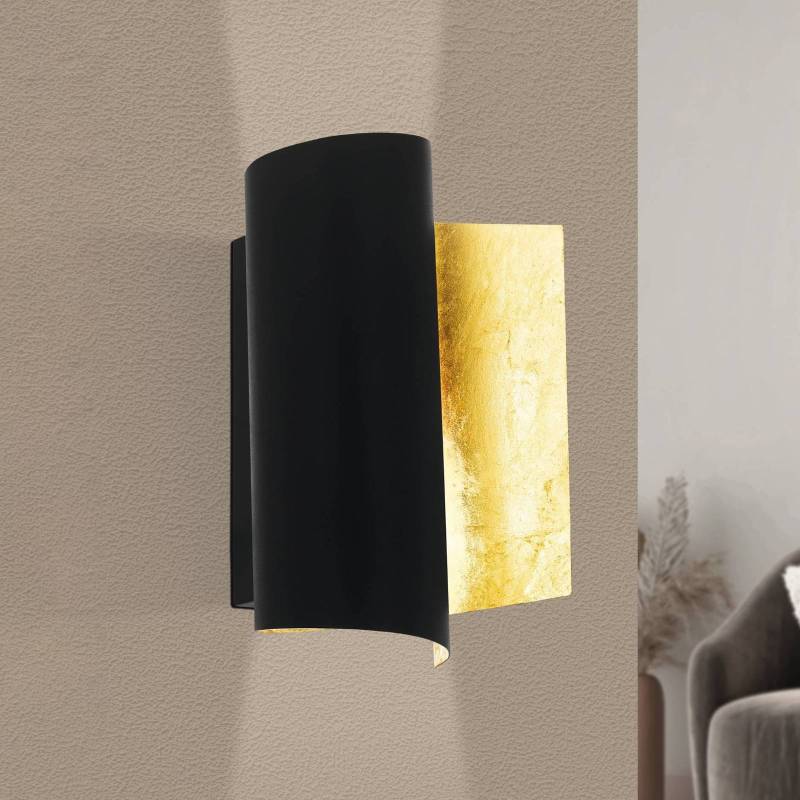 Wandleuchte Falicetto, schwarz/goldfarben von EGLO