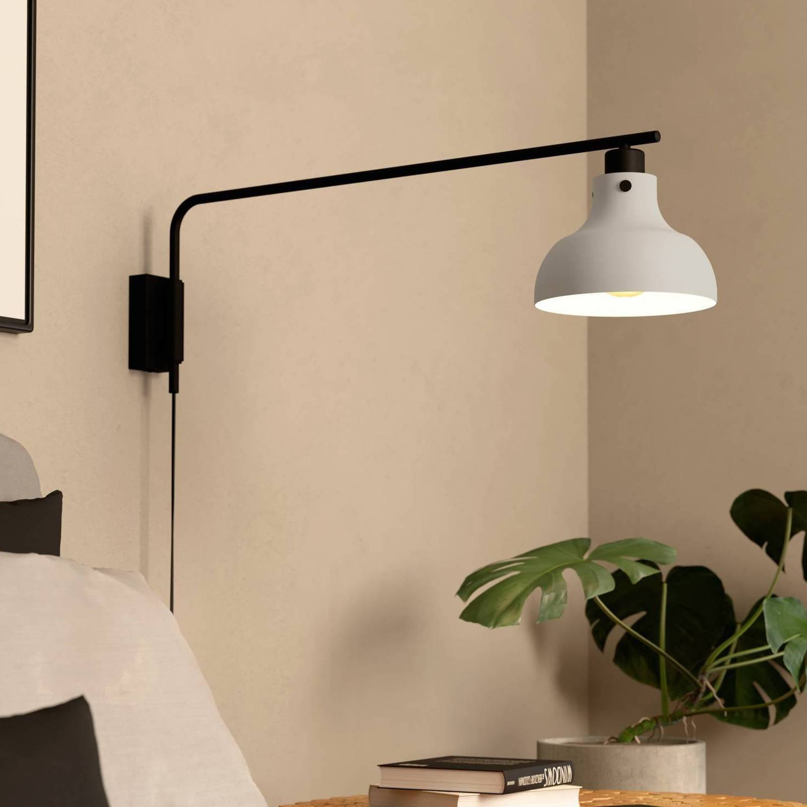 Wandleuchte Matlock, Ausladung 80 cm, grau/schwarz Wandleuchte Matlock, Ausladung 80 cm, grau/schwarz von EGLO