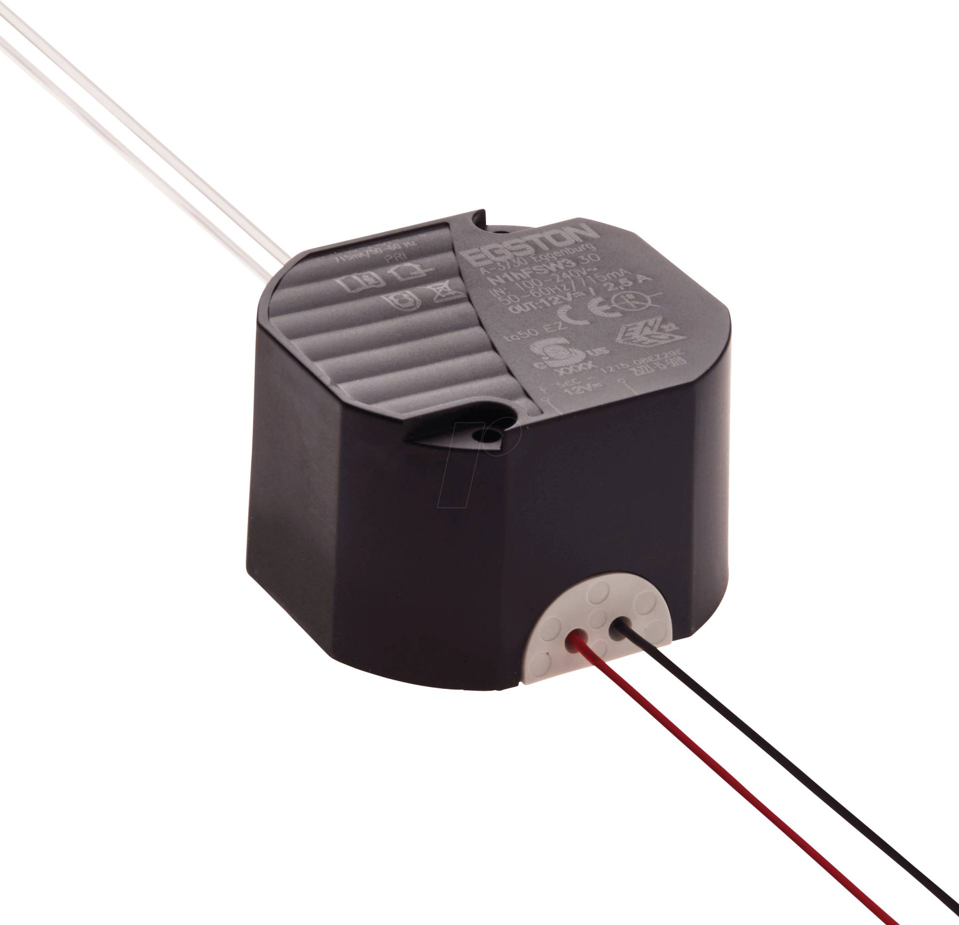 N1H 30-12-2,5KL - Netzteil, Unterputz, 30 W, 12 V/ 2,5 A, Kabelleitung N1H 30-12-2,5KL - Netzteil, Unterputz, 30 W, 12 V/ 2,5 A, Kabelleitung von EGSTON