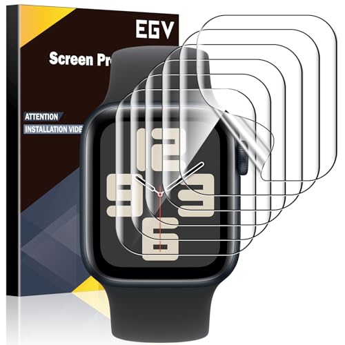 EGV 6 Stück Apple Watch Serie SE2/SE/6/5/4 40mm Schutzfolie, Premium Flexible TPU Displayfolie, blasenfrei, staubdicht, hohe Definition volle Abdeckung Displayschutz für iWatch Serie 40mm EGV 6 Stück Apple Watch Serie SE2/SE/6/5/4 40mm Schutzfolie, Premium Flexible TPU Displayfolie, blasenfrei, staubdicht, hohe Definition volle Abdeckung Displayschutz für iWatch Serie 40mm von EGV