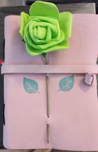 EHH Leder-Blumen-Tagebuch/Schreib-Notizbuch/Tagebuch/gebundener täglicher Notizblock für Frauen – handgefertigtes unliniertes Papier, Lederbindung, Geburtstagsgeschenke für Frauen EHH Leder-Blumen-Tagebuch/Schreib-Notizbuch/Tagebuch/gebundener täglicher Notizblock für Frauen – handgefertigtes unliniertes Papier, Lederbindung, Geburtstagsgeschenke für Frauen von EHH