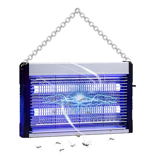 Insektenvernichter Elektrisch,Fliegenfalle Elektrisch Insektenfänger für Moskitos Fliegen Wespen Motten, Mückenvernichter für Küche Restaurant Patio,6W 2900V Mückenlampe Leicht zu Reinigen von EHIOG