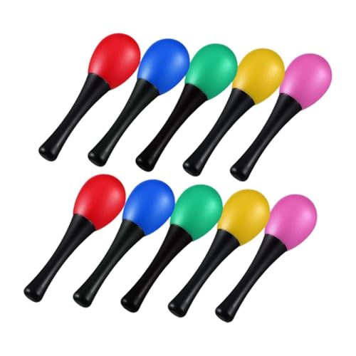 EHJRE 10 Stück Maracas Noisemaker Handrasselschüttler für Kinder, Konzertanfänger EHJRE 10 Stück Maracas Noisemaker Handrasselschüttler für Kinder, Konzertanfänger von EHJRE