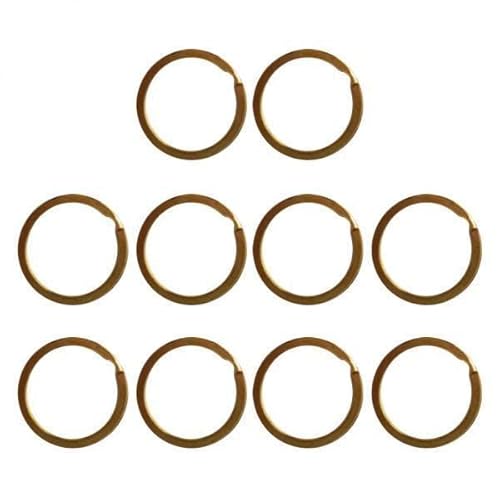 EHJRE 30er Pack Schlüsselanhänger Aus Messing Zum Basteln Und Organisieren, 3 Stk. EHJRE 30er Pack Schlüsselanhänger Aus Messing Zum Basteln Und Organisieren, 3 Stk. von EHJRE