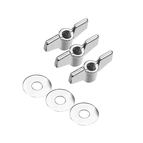 EHJRE 3x Trommel Flügel Muttern Und Scheiben Musical Instrument Teile Heavy Duty EHJRE 3x Trommel Flügel Muttern Und Scheiben Musical Instrument Teile Heavy Duty von EHJRE