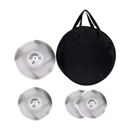 EHJRE 4pcs Niedrige Volumen Becken 14/16/20 Zoll Ersatz Tragbar mit Aufbewahrungsbeutel Legierungs Schlagzeuger Übungs Set Drum Becken für Die Bühne EHJRE 4pcs Niedrige Volumen Becken 14/16/20 Zoll Ersatz Tragbar mit Aufbewahrungsbeutel Legierungs Schlagzeuger Übungs Set Drum Becken für Die Bühne von EHJRE
