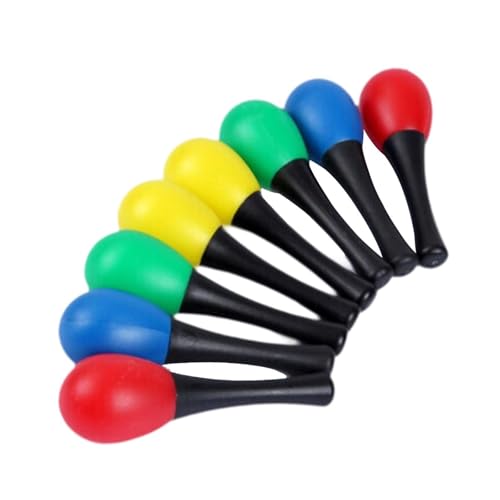 EHJRE 8x Maracas Hand Percussion Rasseln für Festivals Party Bevorzugt Spiel Spielen EHJRE 8x Maracas Hand Percussion Rasseln für Festivals Party Bevorzugt Spiel Spielen von EHJRE