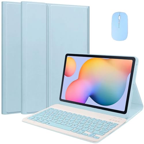 EHLCYS Keyboard Case for Lenovo Tab M10 Plus 3rd Generation 10.6 Inch 2022, Magnetic Removable Bluetooth German QWERTZ Keyboard, Intelligent Slim Protective Case with Mouse,Blau EHLCYS Keyboard Case for Lenovo Tab M10 Plus 3rd Generation 10.6 Inch 2022, Magnetic Removable Bluetooth German QWERTZ Keyboard, Intelligent Slim Protective Case with Mouse,Blau von EHLCYS