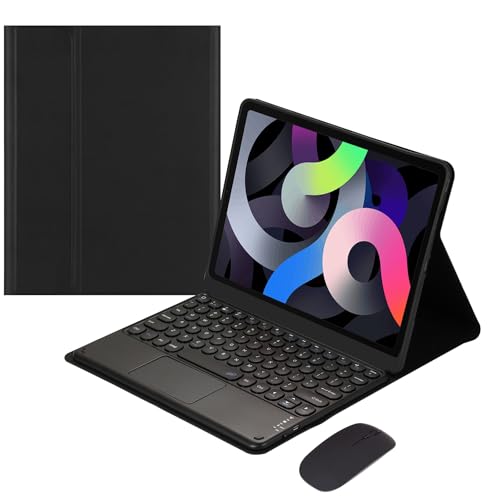 EHLCYS Keyboard Case for Lenovo Tab M10 Plus 3rd Generation 10.6 Inch 2022, [QWERTZ German] with Mouse Magnetic Removable Bluetooth Smart Touchpad Keyboard Protective Case,Schwarz von EHLCYS