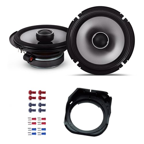 Alpine S2S65 Lautsprecher mit Einbauset passend für Mercedes C-Klasse Limo (W202) 1993-2000 Heckablage 480 Watt 165mm 2 Wege Koax von EHO