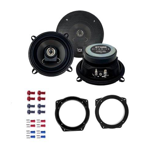 Auto Lautsprecher Boxen 13cm 2 Wege Koax 300 Watt Hifonics STX-52 passend für BMW Mini One (R50) 2001-2006 Türen Front von EHO