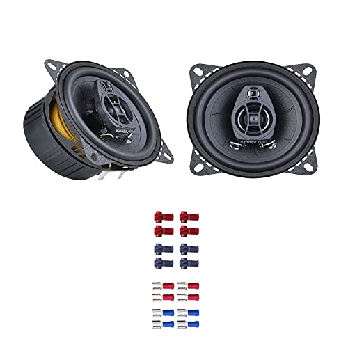 Ground Zero Auto Lautsprecher Boxen GZIF 4.0 200 Watt 10 cm 2 Wege Koax passend für VW Golf 3 1H 1991-1999 Armaturenbrett vorne von EHO