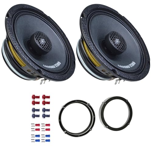 Ground Zero GZCF 6.5XSPL-NEO Lautsprecher mit Einbauset passend für Skoda Roomster ab 2006 Türen vorne 500W 165mm 2 Wege Koax von EHO