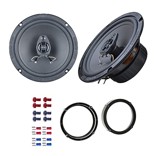 Ground Zero GZFF6.5 Lautsprecher mit Einbauset passend für Seat MII ab 2012 Türen vorne 240 Watt 165mm 2 Wege Koax von EHO