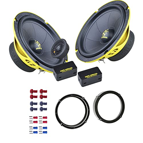 Ground Zero GZIC 165.2SPL Lautsprecher mit Einbauset passend für VW Volkswagen Golf VII + Variant ab 2012 Türen vorne/hinten 400 Watt 165mm 2 Wege Kompo-System von EHO