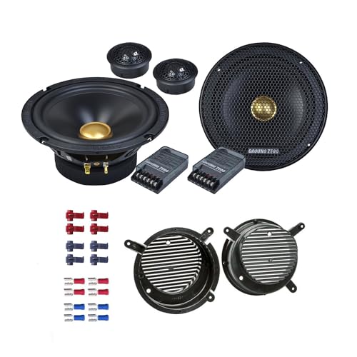 Ground Zero GZRC165.28SE Lautsprecher mit Einbauset passend für Mercedes SLK-Klasse (R170) 1996-2004 Türen vorne 380 Watt 165mm 2 Wege Kompo von EHO