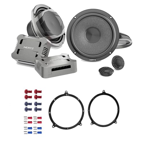 Hertz Auto Lautsprecher 16,5cm CK 165 mit Einbauset kompatibel mit Audi TT (8N) 1998-2006 Türen vorne 570 Watt 2 Wege Kompo von EHO