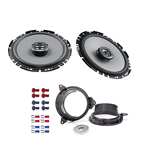 Hertz X170 Lautsprecher mit Einbauset passend für Volvo V70 2000-2007 Türen hinten 400 Watt 16,5 cm 2 Wege Koax von EHO