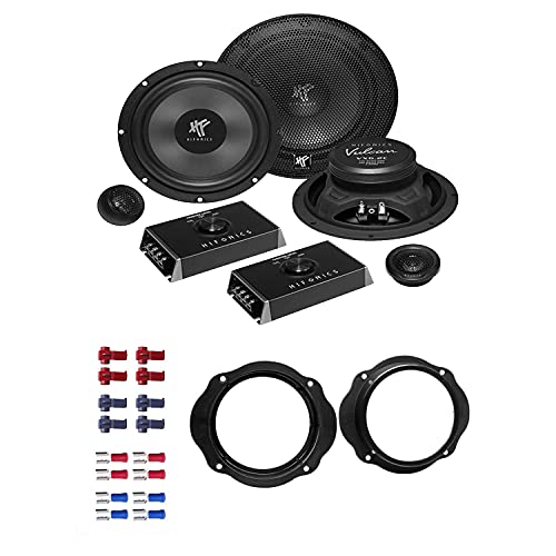 Hifonics VX 6.2C Lautsprecher mit Einbauset passend für Ford Focus II (DA3) 2004-2010 Türen vorne 400 Watt 165mm 2 Wege Kompo von EHO