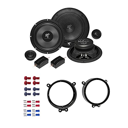 Hifonics VX 6.2E Lautsprecher mit Einbauset passend für Ford Mondeo IV (BA7) 2007-2014 Türen vorne 400 Watt 165mm 2 Wege Kompo von EHO