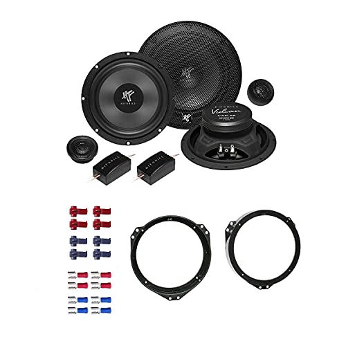 Hifonics VX 6.2E Lautsprecher mit Einbauset passend für Opel Zafira B (A-H) ab 2005 Türen vorne 400 Watt 165mm 2 Wege Kompo von EHO