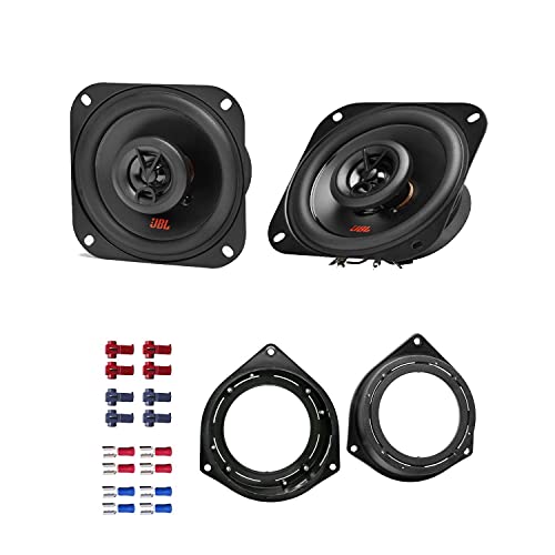 JBL Auto Lautsprecher Boxen Stage2 424 300 Watt 10 cm 2 Wege Koax passend für FIAT Grande Punto 199 2005-2009 Seitliche Heckablage von EHO