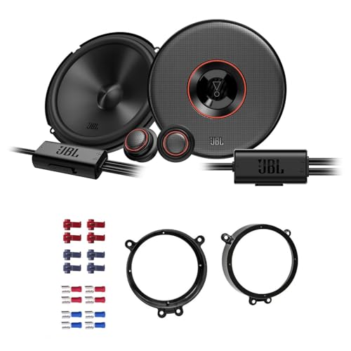 JBL Club 64C Lautsprecher mit Einbauset passend für Mercedes CLC (CL203) 2008-2011 Türen vorne 420 Watt 165mm 2 Wege Kompo von EHO