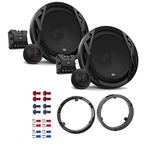 JBL Club 6500C Lautsprecher mit Einbauset passend für Mitsubishi Lancer II 2007-2017 Türen vorne 360 Watt 165mm 2 Wege Kompo Auto KFZ PKW Boxen von EHO