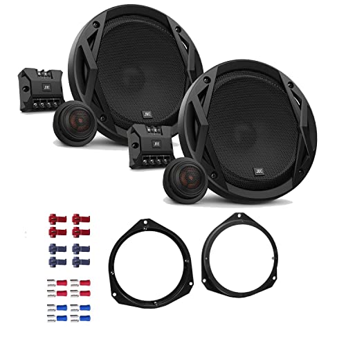 JBL Club 6500C Lautsprecher mit Einbauset passend für Opel Corsa D ab 2006 Türen vorne 360 Watt 165mm 2 Wege Kompo Auto KFZ PKW Boxen von EHO