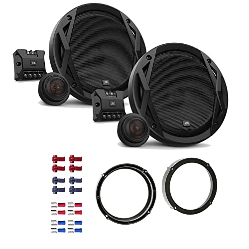 JBL Club 6500C Lautsprecher mit Einbauset passend für VW Volkswagen Touran ab 2003 Türen hinten 360 Watt 165mm 2 Wege Kompo Auto KFZ PKW Boxen von EHO