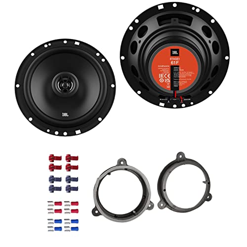 JBL Stage1 61F Lautsprecher mit Einbauset passend für Renault Laguna III ab 2010 Türen vorne/hinten 400 W 165mm 2 Wege Koax von EHO