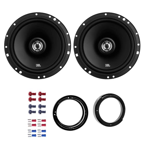 JBL Stage1 621F Lautsprecher mit Einbauset passend für VW Volkswagen Fox ab 2005 Türen vorne/hinten 350W 165mm 2 Wege Koax von EHO