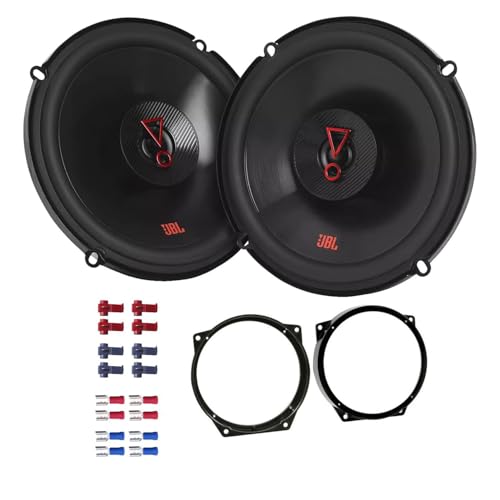 JBL Stage3 627F Lautsprecher mit Einbauset passend für MINI Mini R50 R53 2001-2006 Türen vorne 450W 165mm 2 Wege Koax von EHO
