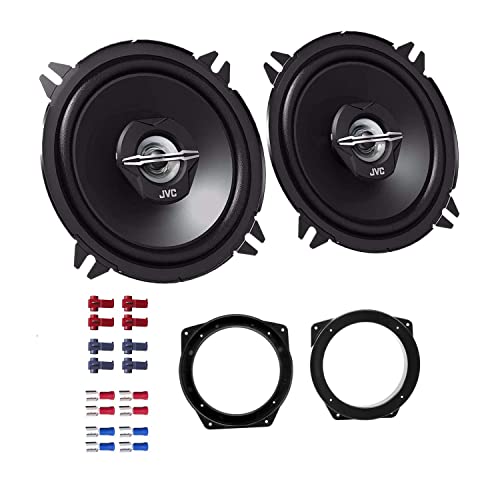 JVC CS-J520X Auto Lautsprecher Boxen 500 Watt 13 cm 2 Wege Koax passend für BMW 3er Compact (E46) 2001-2004 Türen Front von EHO