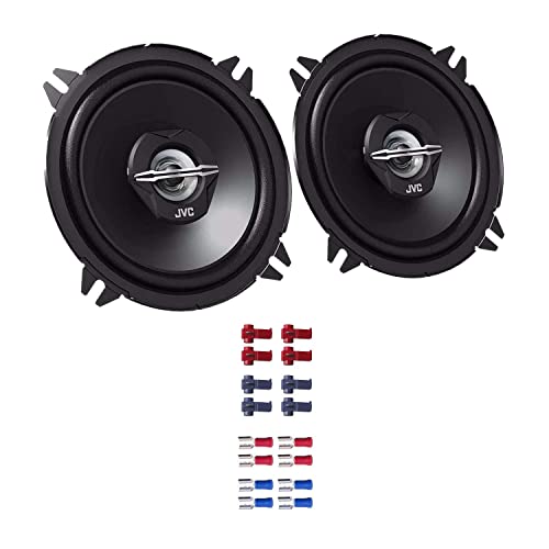 JVC CS-J520X Auto Lautsprecher Boxen 500 Watt 13 cm 2 Wege Koax passend für VW Golf 1 Cabrio (155) 1987-1993 Türen Front von EHO