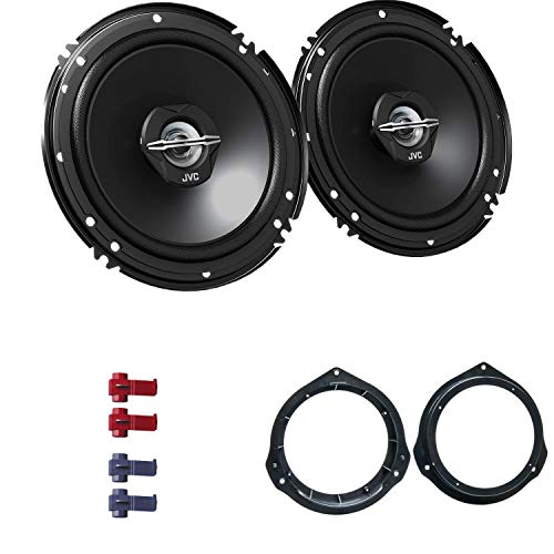 JVC CS-J620X Auto Lautsprecher 16,5 cm mit Einbauset passend für Mercedes C-Klasse W204 2007-2014 Türen vorne/hinten 600 W 165mm 2 Wege Koax von EHO