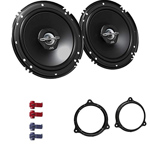 JVC CS-J620X Auto Lautsprecher 16,5 cm mit Einbauset passend für Nissan Qashqai II (J11) ab 2014 Türen vorne 600 W 165mm 2 Wege Koax von EHO