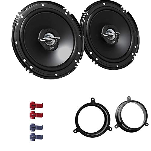 JVC CS-J620X Auto Lautsprecher 16,5 cm mit Einbauset passend für Renault Grand Scenic III ab 2009 Türen vorne/hinten 600 W 165mm 2 Wege Koax von EHO