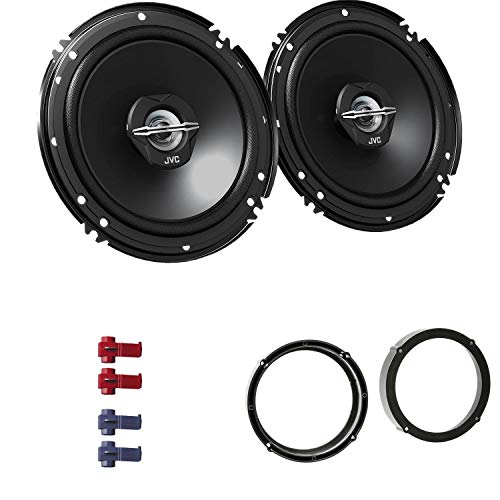 JVC CS-J620X Auto Lautsprecher 16,5 cm mit Einbauset passend für Skoda Roomster ab 2006 Türen vorne 600 W 165mm 2 Wege Koax von EHO