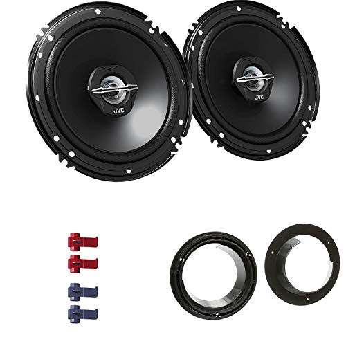 JVC CS-J620X Auto Lautsprecher 16,5 cm mit Einbauset passend für Suzuki Swift III 2005-2010 Türen vorne/hinten 600 W 165mm 2 Wege Koax von EHO