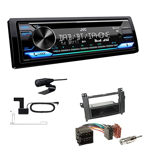 JVC KD-DB922BT 1-DIN Autoradio CD-Receiver Bluetooth DAB+ Digital Radio Einbauset passend für Mercedes-Benz Sprinter ab 2006 schwarz mit ISO JVC KD-DB922BT 1-DIN Autoradio CD-Receiver Bluetooth DAB+ Digital Radio Einbauset passend für Mercedes-Benz Sprinter ab 2006 schwarz mit ISO von EHO