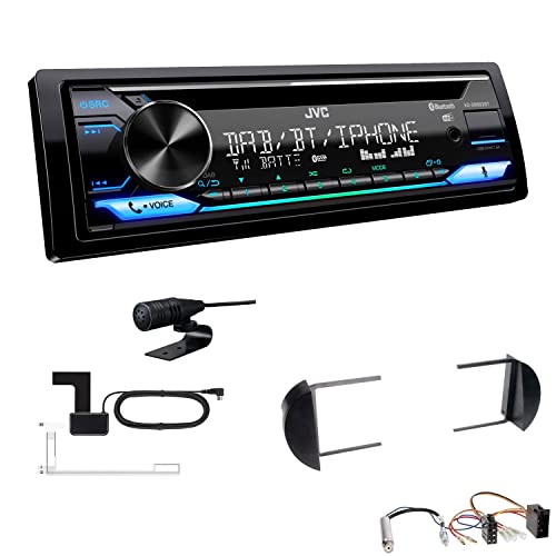 JVC KD-DB922BT 1-DIN Autoradio CD-Receiver Bluetooth DAB+ Digital Radio Einbauset passend für Volkswagen VW New Beetle und New Beetle Cabrio 1998-2010 schwarz JVC KD-DB922BT 1-DIN Autoradio CD-Receiver Bluetooth DAB+ Digital Radio Einbauset passend für Volkswagen VW New Beetle und New Beetle Cabrio 1998-2010 schwarz von EHO