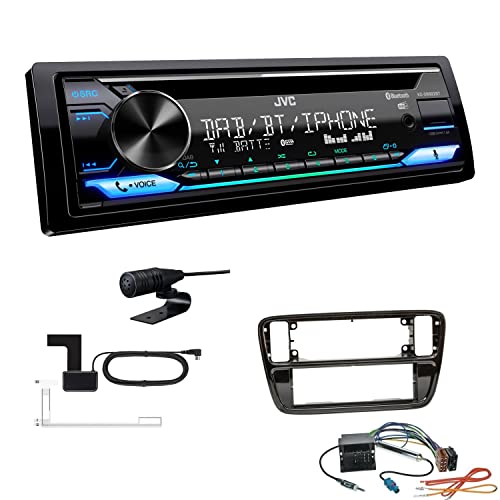 JVC KD-DB922BT 1-DIN Autoradio CD-Receiver Bluetooth DAB+ Digital Radio Einbauset passend für Volkswagen VW Up Baujahr 2011 bis 2016 Piano Black JVC KD-DB922BT 1-DIN Autoradio CD-Receiver Bluetooth DAB+ Digital Radio Einbauset passend für Volkswagen VW Up Baujahr 2011 bis 2016 Piano Black von EHO