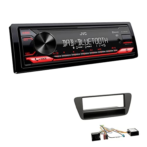 JVC KD-X282DBT 1-DIN Digital Autoradio DAB+ Bluetooth USB Einbauset kompatibel mit Audi Q3 ab 2011 schwarz inkl Canbus JVC KD-X282DBT 1-DIN Digital Autoradio DAB+ Bluetooth USB Einbauset kompatibel mit Audi Q3 ab 2011 schwarz inkl Canbus von EHO