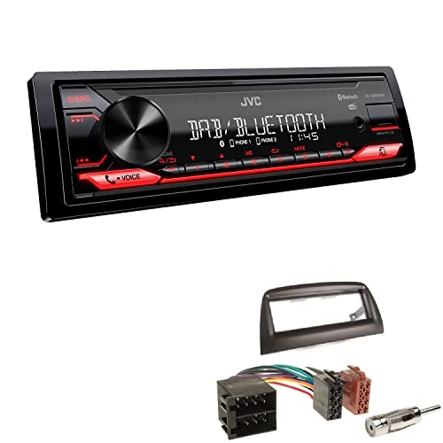 JVC KD-X282DBT 1-DIN Digital Autoradio DAB+ Bluetooth USB Einbauset passend für FIAT Doblo ab 2010 Mattschwarz JVC KD-X282DBT 1-DIN Digital Autoradio DAB+ Bluetooth USB Einbauset passend für FIAT Doblo ab 2010 Mattschwarz von EHO